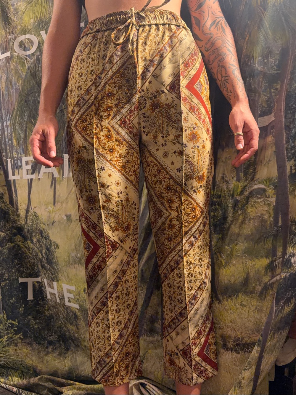 Multi Print Pants Made in Italy